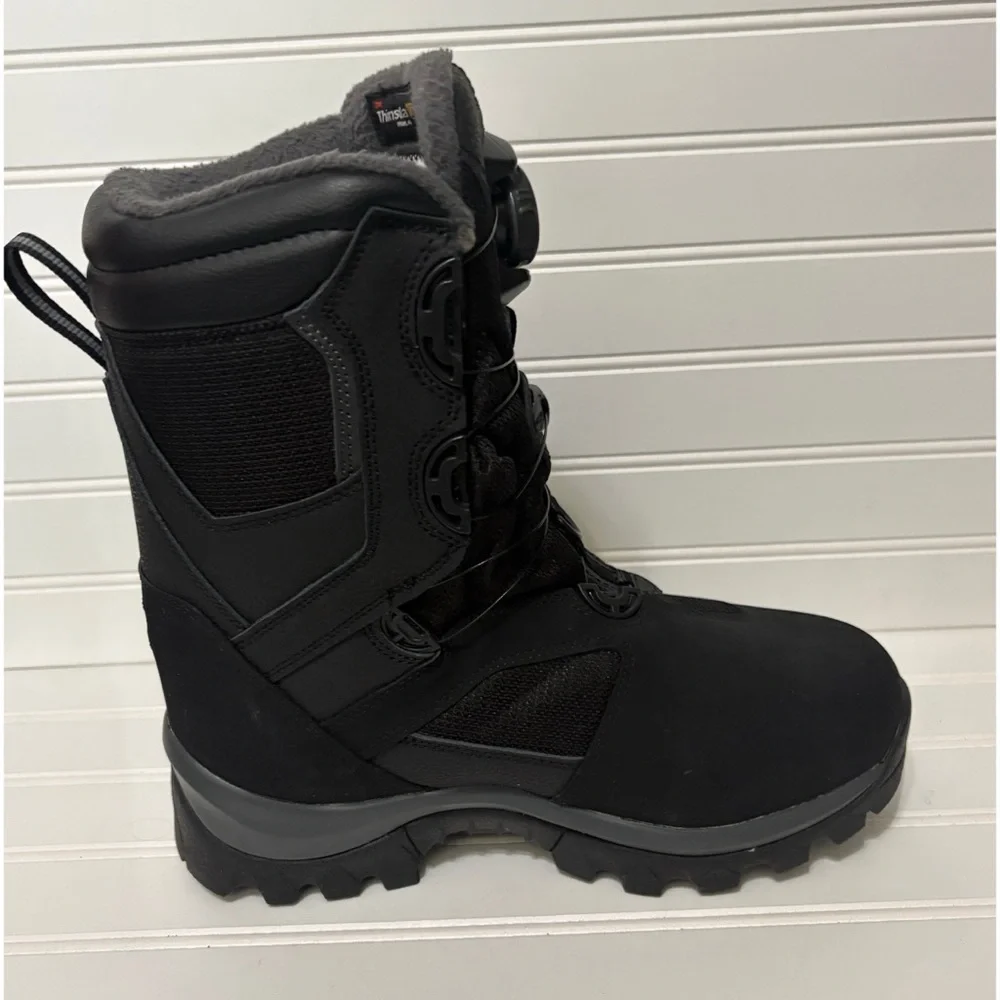 KLIM Adrenaline GTX Snowmobile Goretex Snow Boots BOA Lacing Black Mens Size 8